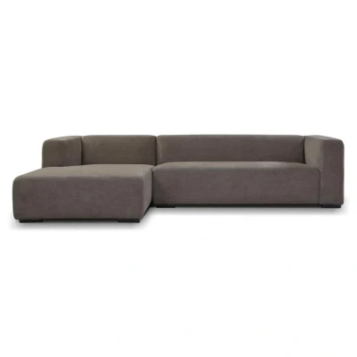 Afbeelding van Glasgow 2 5 AR + Chaise L Enjoy 456 Iron Grey