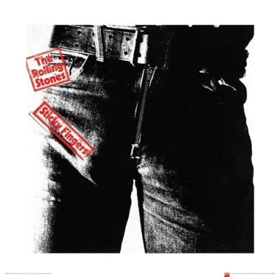 Afbeelding van The Rolling Stones Sticky Fingers Art Print 40x40cm Poster