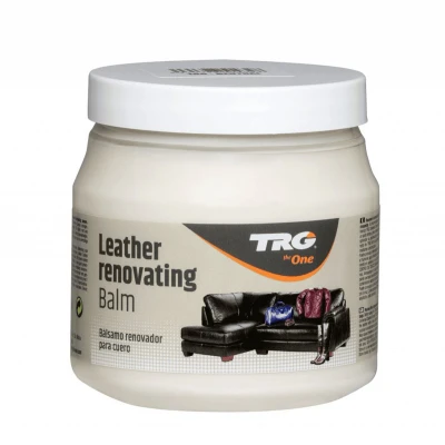 Afbeelding van TRG leer renovatie balsem voor zetels, handtassen, jassen, ... grijs 300 ml