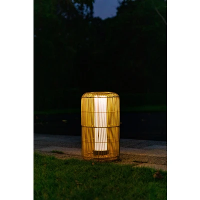 Afbeelding van Sens Line Milou Tuinlamp 55cm Solar &amp; USB Rotan