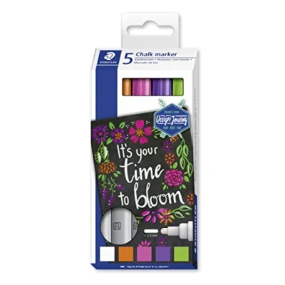 Afbeelding van STAEDTLER chalk marker set 5 kleuren