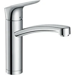 Afbeelding van Hansgrohe Logis keukenmengkraan ComfortZone 160 eengreeps voor plaatsing raam draaibereik 360 graden chroom