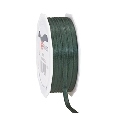 Afbeelding van PRÄSENT Grenen hout, 50 m voor verpakking, 0,6 cm breed, decoratie en handwerk, decoratief lint geschenken, alle gelegenheden, polyester, jagergroen, 6 mm tot
