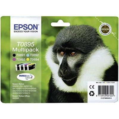 Image de cartouches d&#039;encre Epson T0895 Singe Multipack 4