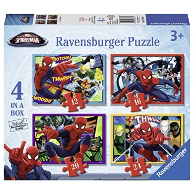 Afbeelding van Ravensburger Ultimate Spider Man 4 in een doos Jigsaw puzzels