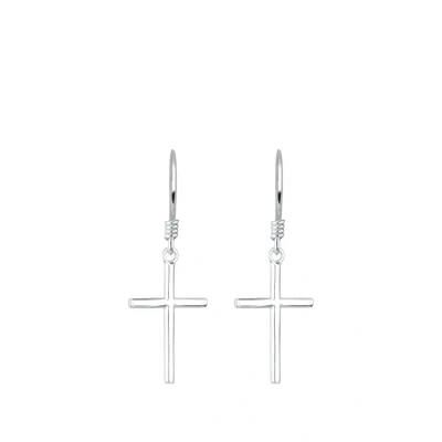 Afbeelding van Elli Crosses Oorbellen, Dames, Maat: One Size, Silber