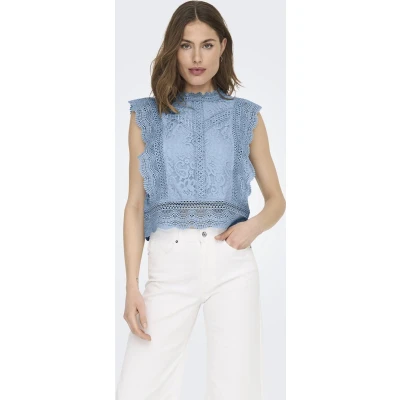 Afbeelding van ONLY ONLKARO S/L LACE TOP NOOS WVN Dames Blouses