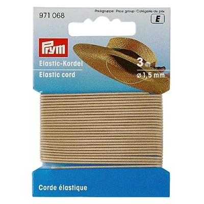 Afbeelding van Prym Elastisch koord 1.5mm beige 1x3m
