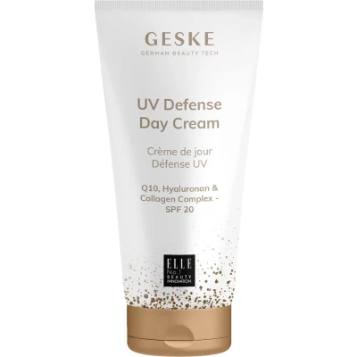 Afbeelding van GESKE UV Defense Dagcrème SPF 20 Q10 Gezichtscrème Collageen Anti rimpelcrème Hydraterende huidcrème Vegan zonder dierproeven vormt een aanvulling op SmartAppGuided™ apparaten