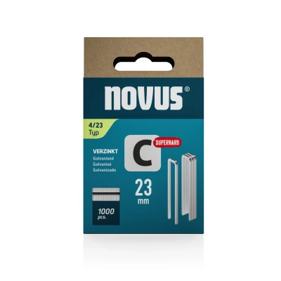 Afbeelding van Novus Niet met smalle rug C 4/23mm Superhard (1.000 stuks)