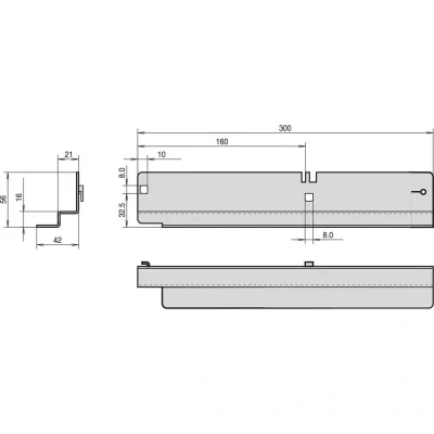 Afbeelding van Schroff 20119080 19 inch Rails voor patchkast Meerdere kleuren