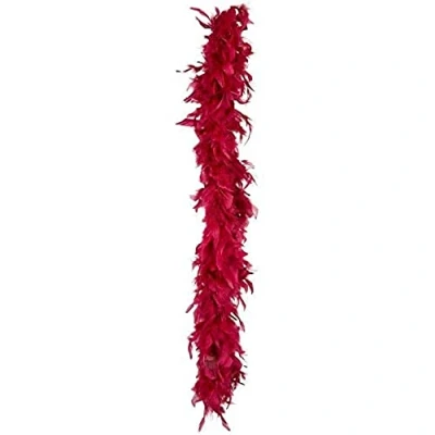 Afbeelding van Boland Boa 50 g bordeaux Rood Volwassenen Unisex Showgirl Glitter and Glamour