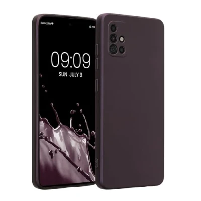 Afbeelding van kwmobile metallic telefoonhoesje van TPU geschikt voor Samsung Galaxy A51 Flexible case smartphone In braam