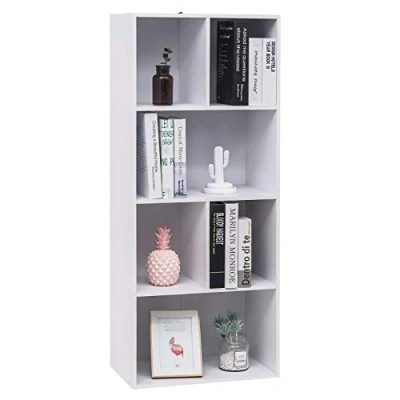 Afbeelding van WOLTU Boekenkast van MDF voor woonkamer, 6 vakken, 50 x 30 118 cm SK005ws