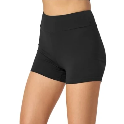 Afbeelding van Merry Style MS MS10 359 LE Dames Leggings Sport Vrijetijdsbroek Kort Katoen Sporbroek Yogabroek Zwart XS