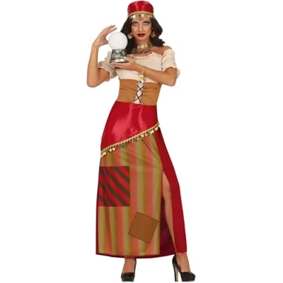 Afbeelding van Fiestas Guirca Dames jurk tarot reader maat S (36 38)