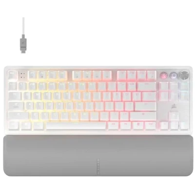 Afbeelding van Corsair K70 PRO TKL Mechanisch Gaming Toetsenbord Multi Platform RGB LED QWERTY Wit