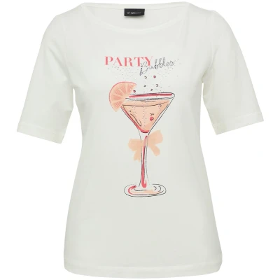 Afbeelding van s.Oliver BLACK LABEL Dames t shirt Maat L Vrouwen 02D2 WHITE onbekend materiaal