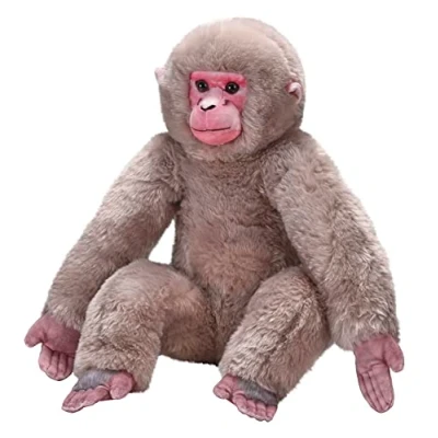 Afbeelding van Wild Republic Japanse makaak knuffel 40 cm pluche apen knuffeldieren