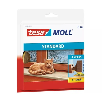 Image de tesa Moll joint en mousse, autoadhésif, marron, 9 mm x 6 m