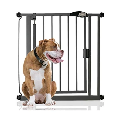 Afbeelding van Bettacare Auto Close Hekje voor Huisdieren Assortiment, 82,2 cm 89,2 (14 opties beschikbaar), Lei Grijs, Traphekje Zonder Boren Hond &amp; Puppy, Veiligheidsbarrière Deuren, Gangen en Ruimtes