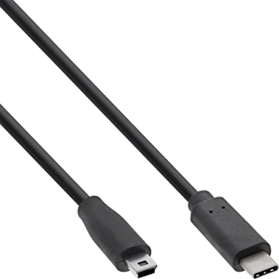 Image de InLine Câble USB 24 pin C (M) pour mini type B 2.0 3 A 50 cm noir