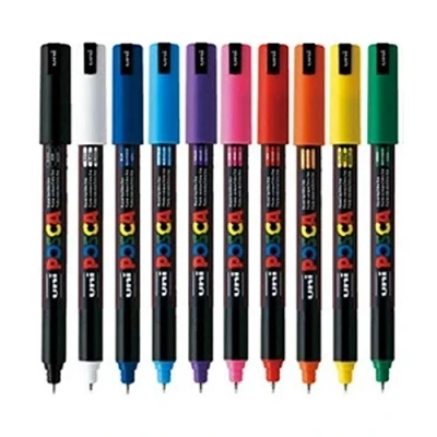 Afbeelding van POSCA PC 1MR Marker, 0,7 mm punt, 10 stuks