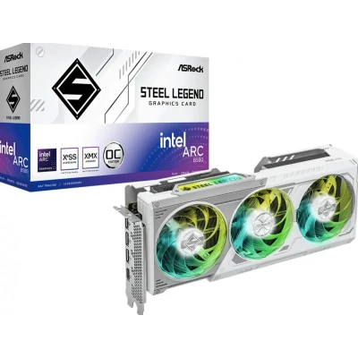 Afbeelding van ASRock Intel Arc B580 Steel Legend 12GB OC Videokaart GDDR6 PCI Express 4.0 x8 1x HDMI 2.1, 3x DisplayPort 1.4