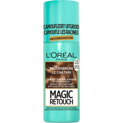 Afbeelding van L’Oréal Magic Retouch Uitgroei Camoufleerspray Middenbruin 75ml