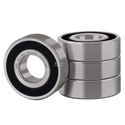 Image de XiKe 4 Pièces 6204 2RS Roulement à billes 20x47x14mm, Pré lubrifié｜Acier au chrome｜Double joint en caoutchouc｜6204RS Roulements gorge profonde, Pack de 4.