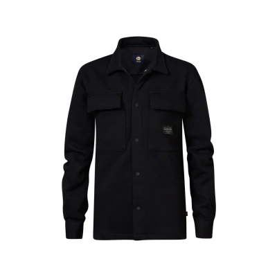 Afbeelding van Petrol Industries Overshirt Effen Zwart 104