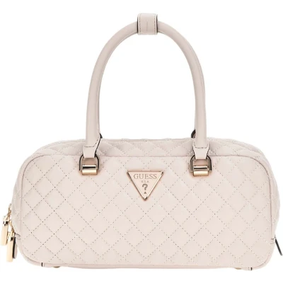 Afbeelding van Guess Eco Rianee Satchel Dames Handtas Stone One Size