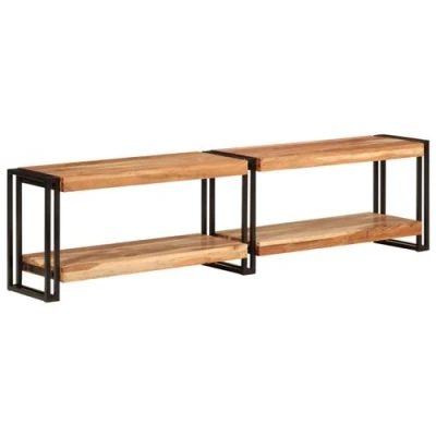 Afbeelding van Tv meubel 160x30x40 cm massief acaciahout