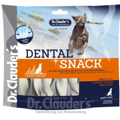 Afbeelding van Dr.Clauder&#039;s Dental Snack Large Hondensnacks Eend 500 g