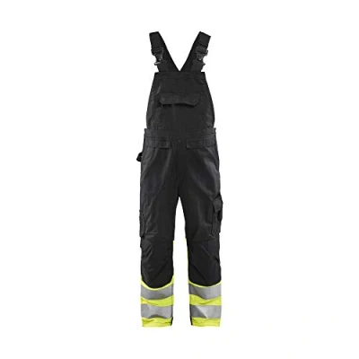 Afbeelding van Blaklader High Vis bretelbroek 2662 1800 Zwart/High Geel D92