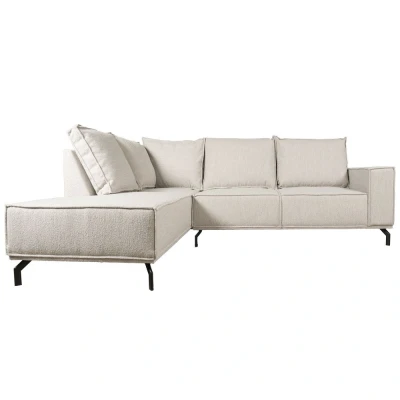 Afbeelding van Home67 Hoekbank Ron Boucle Natural 01 Links