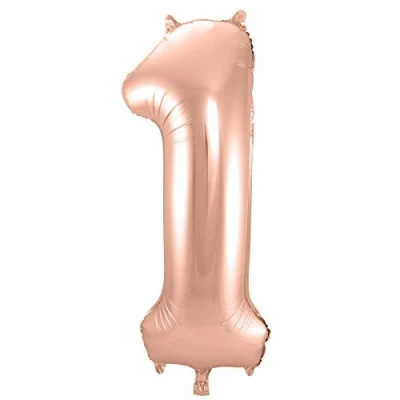 Afbeelding van Ballon folie 1 rose goud 86cm