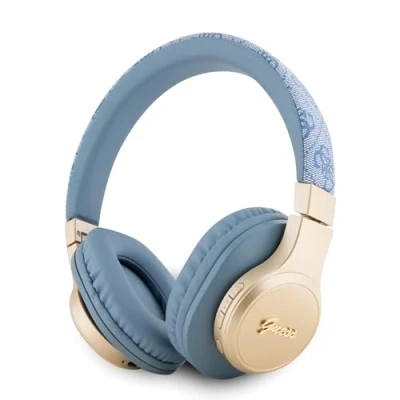 Afbeelding van Guess 4G Script Logo Bluetooth Stereo Over Ear Koptelefoon Blauw