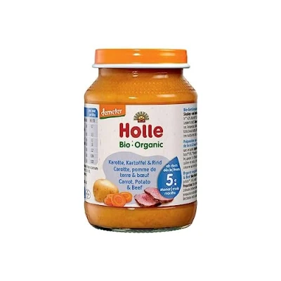 Afbeelding van HOLLE BABYFOOD Wortel , aardappel en rundvleesglas, 190 g