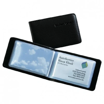Image de sigel Coffret pour cartes de visite, 40 noir