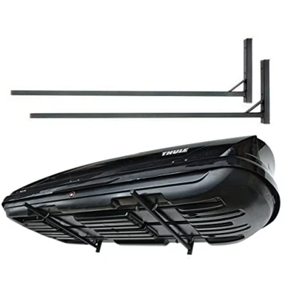 Afbeelding van QLS iSUP Dakbox wandhouder, 82 cm, van staal, voor het opbergen dakkoffer, tuingereedschap, skibox, sporttoestellen, surfplank