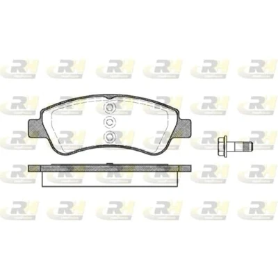 Afbeelding van ROADHOUSE 2840.20 Remblokkenset Vooras Met schroeven, kleeffolie toebehoren CITROËN: Berlingo / First I, C3 I Hatchback