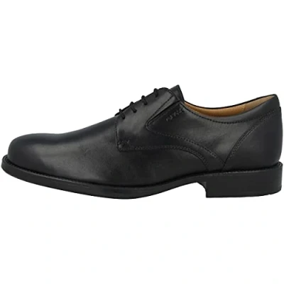 Afbeelding van Geox Frederico Veterschoenen, Heren, Maat: 47, Black Leer