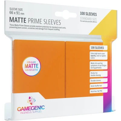 Afbeelding van Gamegenic Sleeves Matte Prime Orange (100 stuks)