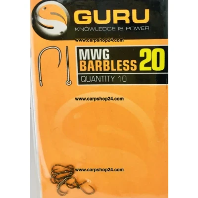 Afbeelding van Guru MWG Barbless Eyed (10pcs) Maat : 20