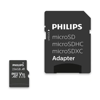 Afbeelding van Philips FM25MP45B geheugenkaart Micro SDXC kaart 256GB incl. adapter Class 10 UHS I U1