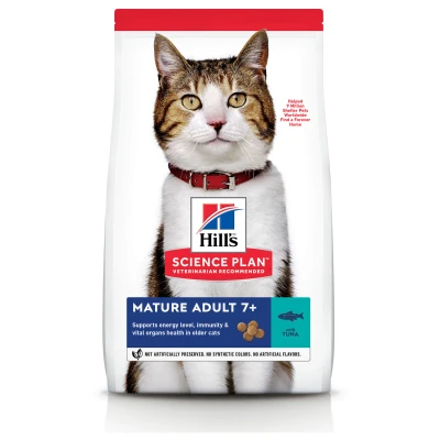 Afbeelding van Hill&#039;s Feline Mature Adult Kattenvoer Tonijn 1.5 kg