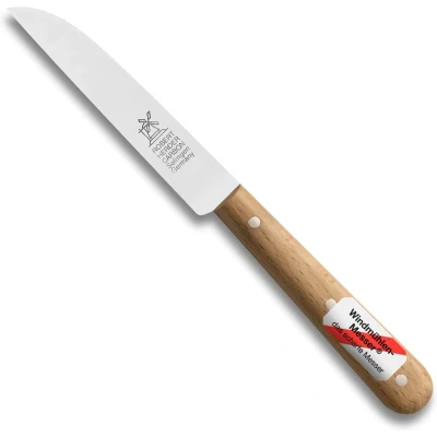 Afbeelding van Robert Herder Molenmes Aardappelmesje Klassiker Carbonstaal Recht Lemmet 85 mm Heft Beukenhout