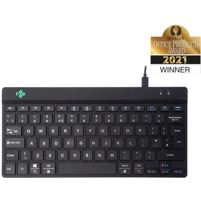 Afbeelding van R GO Tools Compact Break (RGOCOUKWDBL) Toetsenbord Kabelgebonden QWERTY, UK Engels, Windows Zwart Ergonomisch