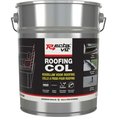 Afbeelding van RECTAVIT Roofing Col vochtwering voor daken zwart (10 l) 153272